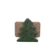 Load image into Gallery viewer, Christmas Tree Stoneware Sponge Holder w/ Sponge Set