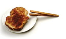 Load image into Gallery viewer, Olive Wood Toast Tongs