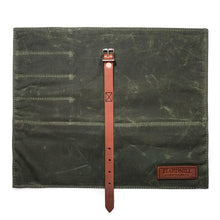 Load image into Gallery viewer, Waxed Canvas Compact Knife Roll (Olive)
