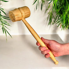 Load image into Gallery viewer, Bamboo Meat Hammer & Tenderizer Kitchen Tool