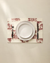 Load image into Gallery viewer, Geometry Horse Check Cream Placemats (Set of 4)