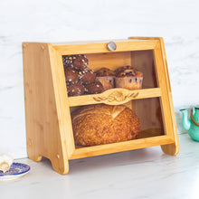 Load image into Gallery viewer, Double-Layer Farmhouse Bread Box