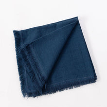 Load image into Gallery viewer, Stonewashed Linen Blend Dinner Napkin—Blue