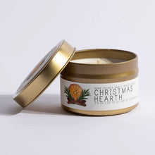 Load image into Gallery viewer, Christmas Hearth Tin Just Bee Candle