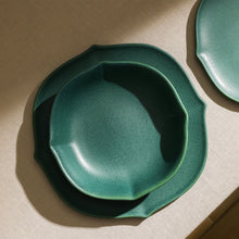 Load image into Gallery viewer, Baskerville Stoneware Dinnerware Set - Green