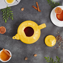 Load image into Gallery viewer, Yellow Stoneware Teapot