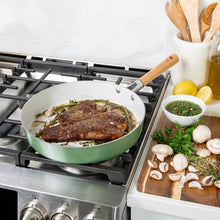 Load image into Gallery viewer, Cardamom™ Ceramic Nonstick 12 Inch Skillet with Stainless Steel Lid | Nordic Ware