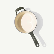 Load image into Gallery viewer, Enameled Cast Iron Saucepan 2 Qt. Willow Green | Made In