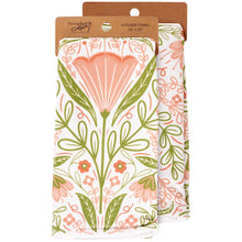Load image into Gallery viewer, Blossom Folk Art Kitchen Towel