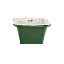 Load image into Gallery viewer, Holiday Fir Green Stoneware Loaf Pan
