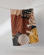Load image into Gallery viewer, Geometry Painted Patch Tea Towel