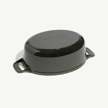 Load image into Gallery viewer, Oval Enameled Cast Iron Dutch Oven 7.5 Qt Willow Green | Made In