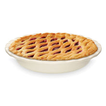 Load image into Gallery viewer, Cream Ceramic Pie Dish 9.5"