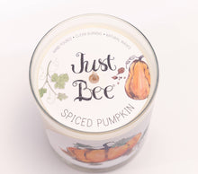 Load image into Gallery viewer, Spiced Pumpkin Medium Glass Just Bee Candle