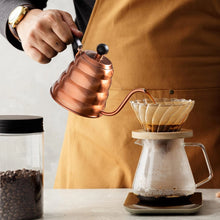 Load image into Gallery viewer, Gooseneck Pour Over Stainless Steel Kettle with Copper Finish