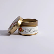 Load image into Gallery viewer, Ginger Pamplemousse 3.5 oz Just Bee Candle Tin