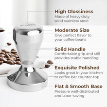 Load image into Gallery viewer, Kaffe 51 mm Stainless Espresso Tamper