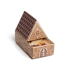Load image into Gallery viewer, Gingerbread House Matchbox, 60 assorted 2" Matches