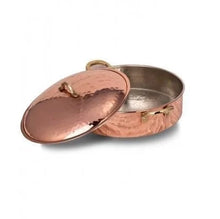 Load image into Gallery viewer, Copper Handmade Hammered Low Pot