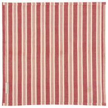 Load image into Gallery viewer, Red Candy Stripe Cotton Napkin
