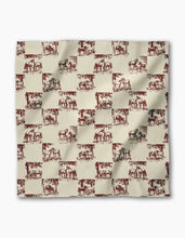 Load image into Gallery viewer, Geometry Horse Check Cream Dinner Napkins