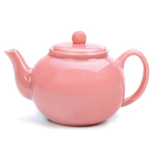 Load image into Gallery viewer, Pink Stoneware Teapot