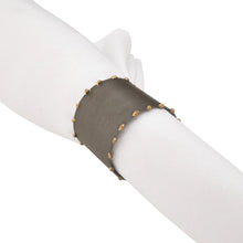 Load image into Gallery viewer, Dot Rim Napkin Ring (Graphite)