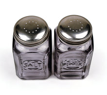 Load image into Gallery viewer, Retro Glass Salt & Pepper Set - Gray