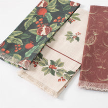 Load image into Gallery viewer, Pomegranate & Holly Tea Towels (3 Styles)