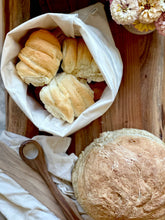 Load image into Gallery viewer, Reusable Lined Bread Bag "Bread Dealer"