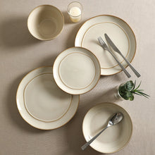 Load image into Gallery viewer, Infinity Stoneware 12-Piece Dinnerware Set - Beige