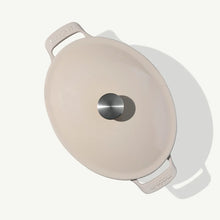 Load image into Gallery viewer, Made In Oval Enameled Cast Iron Dutch Oven Antique White