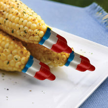 Load image into Gallery viewer, Patriotic Popsicle Themed Corn Handles, Set of 4 Pairs