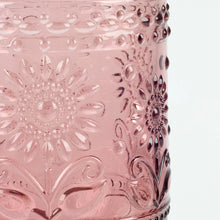 Load image into Gallery viewer, Pink Flower Drinking Glass