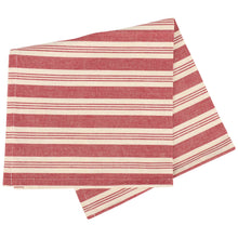 Load image into Gallery viewer, Red Candy Stripe Cotton Napkin