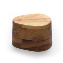Load image into Gallery viewer, Ironwood Swivel Salt Box, Acacia, 4" x 5" x 3.75"
