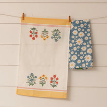 Load image into Gallery viewer, Block Pattern Floral Tea Towels (2 Styles)