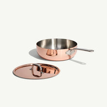 Load image into Gallery viewer, Made In Copper 5.2 qt. Saucier with Lid (Special Order Only)