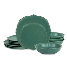 Load image into Gallery viewer, Baskerville Stoneware Dinnerware Set - Green