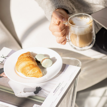 Load image into Gallery viewer, 10 oz Glass Coffee Mugs Double-Wall Borosilicate Glass