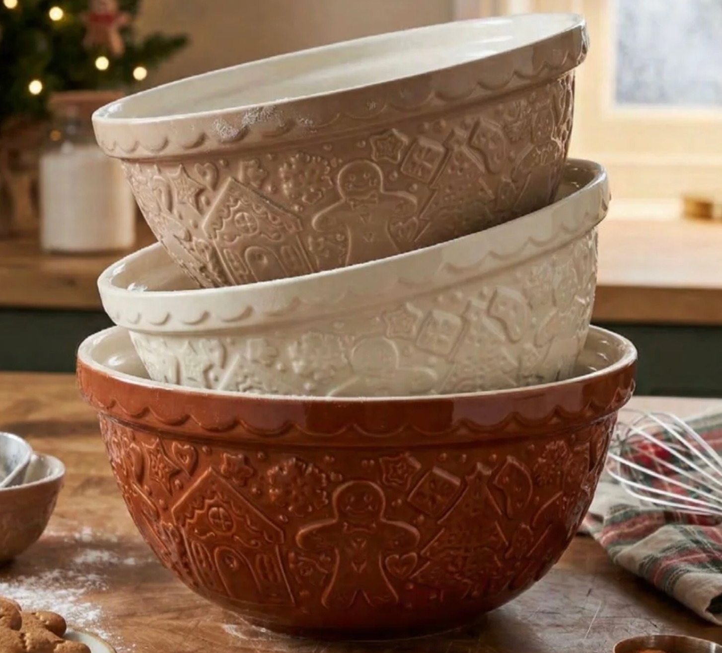 Mason Cash Limited Edition Gingerbread Lane Bowl S12 Ginger