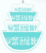 Load image into Gallery viewer, Pyrex-Inspired Ornament Double-Sided Acrylic Retro Christmas