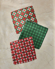 Load image into Gallery viewer, Geometry Noel Plaid Dishcloth Set