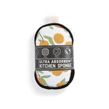 Load image into Gallery viewer, Citrus Orange Absorbent Reversible Sponges (Set of 2)