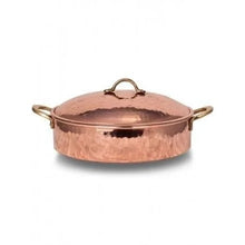 Load image into Gallery viewer, Copper Handmade Hammered Low Pot