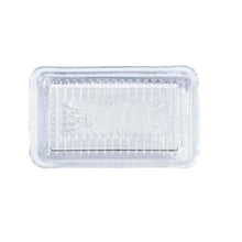 Load image into Gallery viewer, Embossed Glass Butter Dish (Holds 2 Sticks)