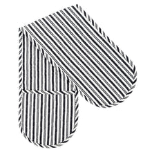 Load image into Gallery viewer, Cotton Double Oven Mitt, Black