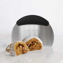 Load image into Gallery viewer, Multi-Purpose Stainless Steel Round Bench Scraper & Chopper