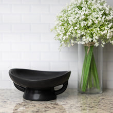 Load image into Gallery viewer, Black Ceramic Fruit Bowl