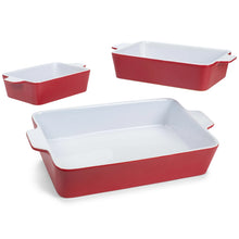 Load image into Gallery viewer, Red Ceramic Stoneware Baking Dish (3 Sizes)